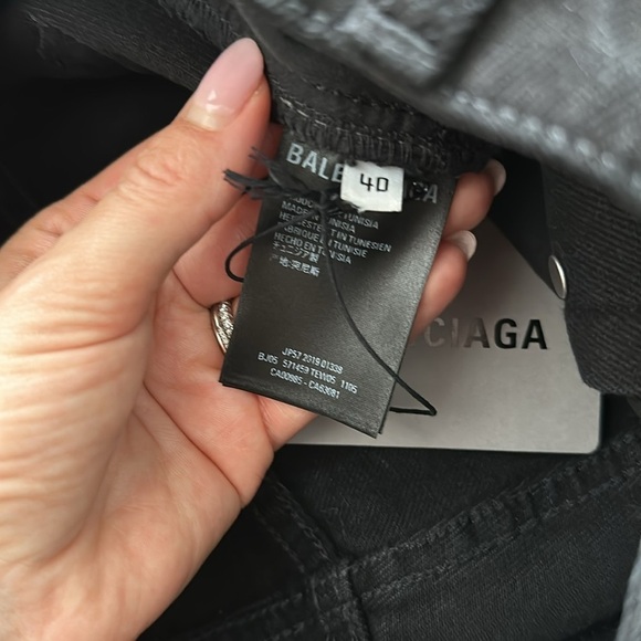 Balenciaga black denim mini skirt 40 BNWT - Picture 5 of 6
